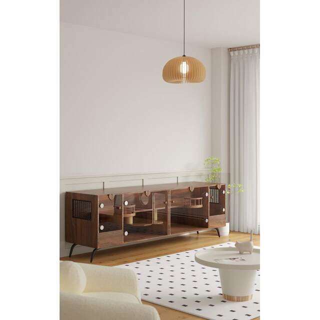 Cat Villa Solid Wood Cat Cage House Indoor TV Cat House Cat House Blind Date Cat House Cat Cage Cat Cat Cat Cat Cat