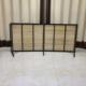 Folding bed accompanying bed construction site bed household bed double bamboo board single bed lunch break bamboo strip bed metal children