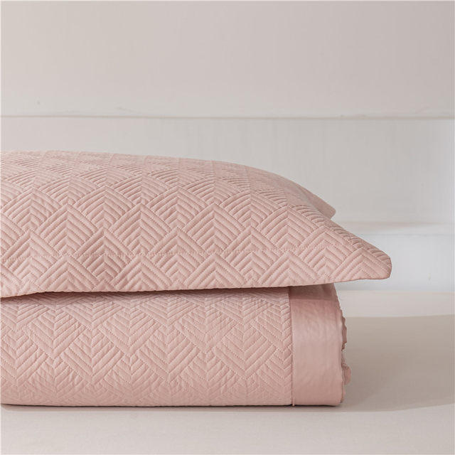 1vpk60 stitching quilted bed cover three-piece set summer thin style orchid cotton bed sheet solid color light luxury