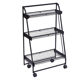 Modern and simple style, no installation, three-layer folding bowl and dish drain rack, kitchen storage room storage rack