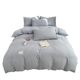 Japanese plaid bed four-piece set wash quilt cover quilt cover quilt cover bed sheets for people student three-piece set bedding wholesale