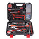 Multifunctional household hardware tools collection pliers tape measure wrench home maintenance manual tool box combination set