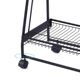 Modern and simple style, no installation, three-layer folding bowl and dish drain rack, kitchen storage room storage rack
