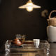Acrylic modern light luxury transparent dry brewing tray cover bowl teapot tray pot tea tray tea tray tea set storage tea