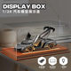 1 24 alloy car mold with light display box simulated car model collection ornament dustproof storage box integrated cover