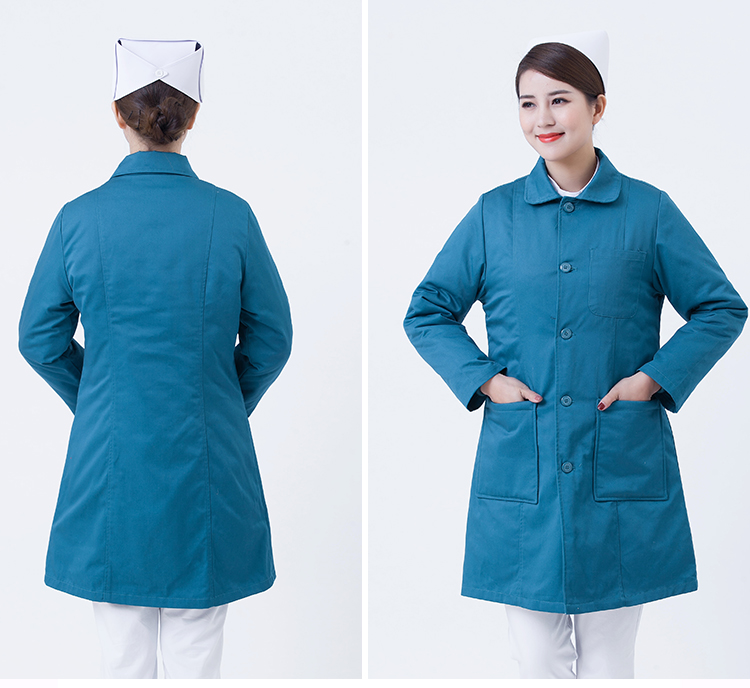 NURSES WEAR COTTON CLOTHES BABY DOLL CLOTHES DOWN JACKETS BLUE LONG-SLEEVED HALF-SLEEVED OVERALLS COLD-PROOF DUTY AND COTTON COATS OUTSIDE IN WINTER