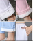 FLEECE NURSE PANTS WHITE WORK PANTS ELASTIC WAIST WINTER THICKENED POWDER BLUE PLUS SIZE FEMALE NIGHT SHIFT DOCTOR FLEECE PANTS
