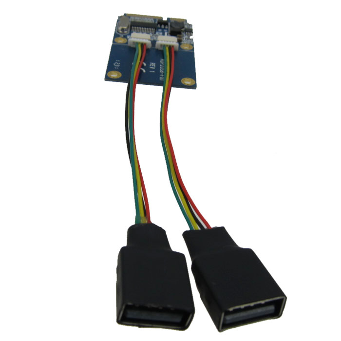 MINI PCI-E TO USB2.0 RISER CARD NOTEBOOK MINI PCIE EXPANSION DUAL-PORT USB2.0 INTERFACE