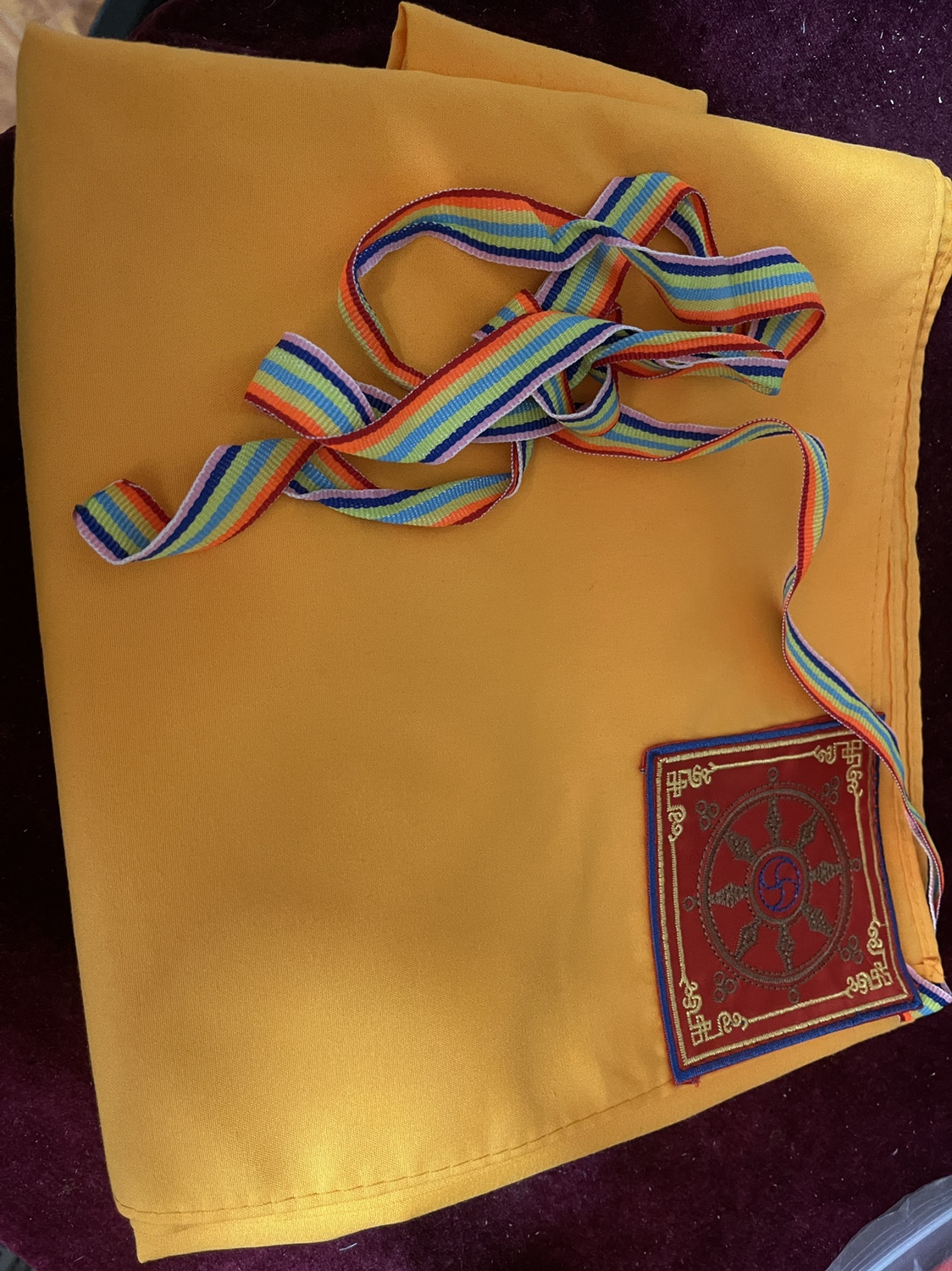 SINGLE-SIDED POLYESTER COTTON BAG WARP CLOTH MANZA CLOTH REPAIR CLOTH MANZABU TANTRIC CLOTH CUSHION TIBETAN BAG WARP CLOTH 1 METER TABLECLOTH