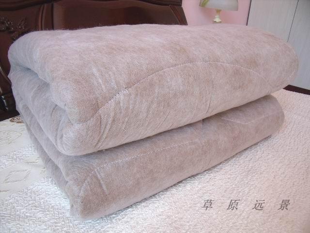 이중 낙타 털 이불 MENGXU 초원 전문 따뜻하고 습기 방지 순수 천연 보풀 이불 코어 2*1.8M 5KG