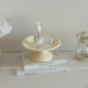 Ins Nordic cream fruit tray, high-foot fruit tray, snack tray, living room coffee table, snack tray, jewelry storage tray