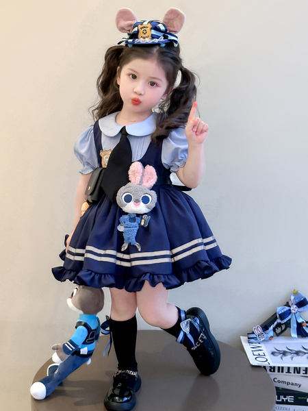 女童兔子警官朱迪夏装儿童2026新款女孩夏季cos洛丽塔公主连衣裙 — 5