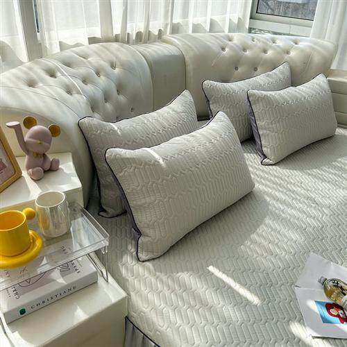 Latex Cool Mat Round Bed Skirt Three-piece Set Summer Cool Round Bed Cover Sheet Ice Silk Air Conditioning Mat 2.2