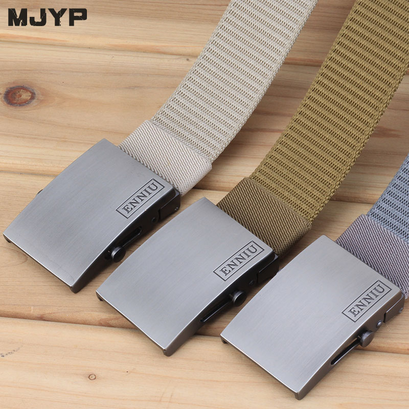 VERSATILE FASHION TRAINING BELT MENS SELF BUCKLE CANVAS MILITARY BELT MENS YOUTH CASUAL STUDENT MILITARY TRAINING BELT