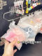 20cm baby clothes storage rack wall-mounted punch-free clothes rack labubu10 40/11bjd cotton baby clothes dust bag