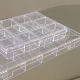 MELISSANINI Jewelry Storage Box 6|12|24 Grid Nail Art Jewelry Tool Packaging Flip Transparent Box