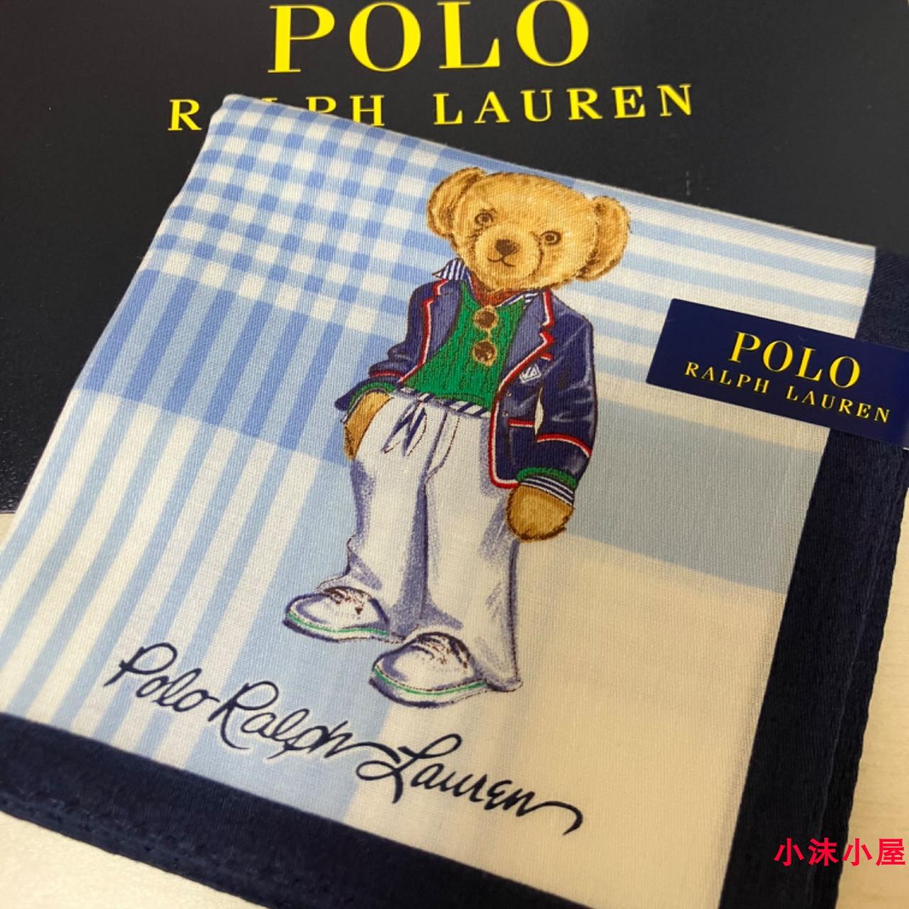 JAPAN AUTHENTIC POLO PAUL COTTON HANDKERCHIEF SMALL SQUARE SCARF BRAND PAPER BAG GIFT BUSINESS FATHERS DAY