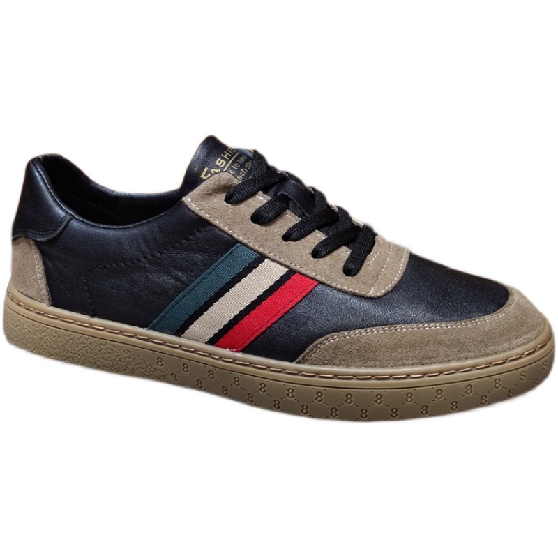 BXZSOPLEE BREATHABLE AND VERSATILE SCARCE LEATHER TIDE SHOES ORIGINAL SINGLE AUTUMN FASHION MENS SHOES SPORTS TIDE SHOES