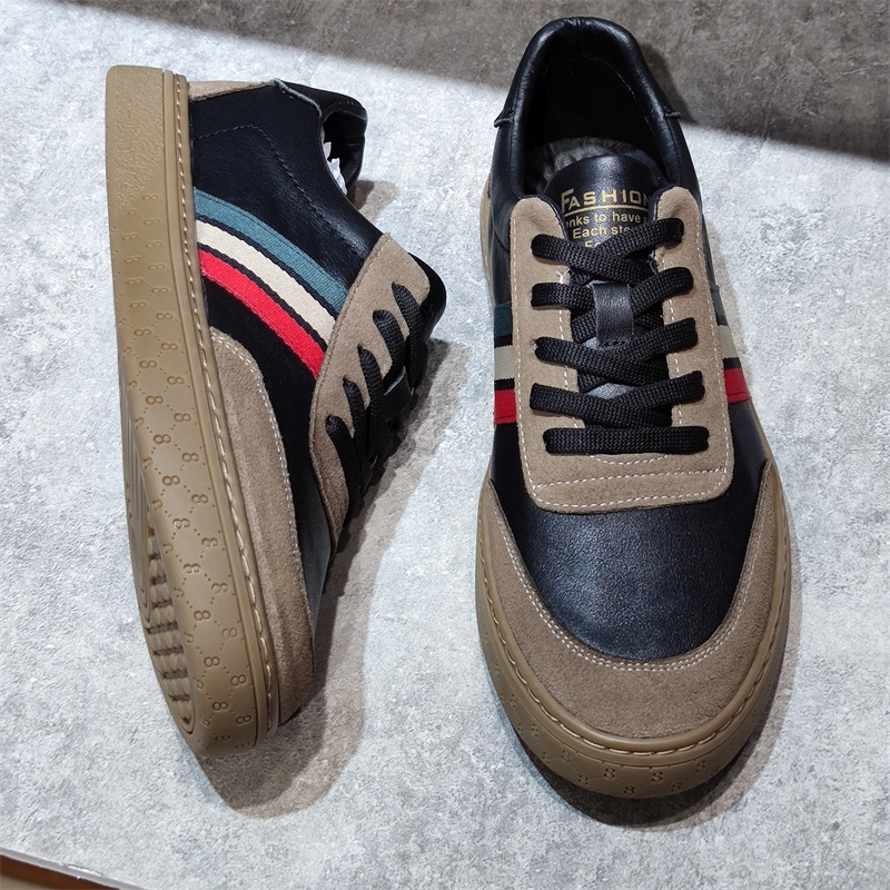 BXZSOPLEE BREATHABLE AND VERSATILE SCARCE LEATHER TIDE SHOES ORIGINAL SINGLE AUTUMN FASHION MENS SHOES SPORTS TIDE SHOES