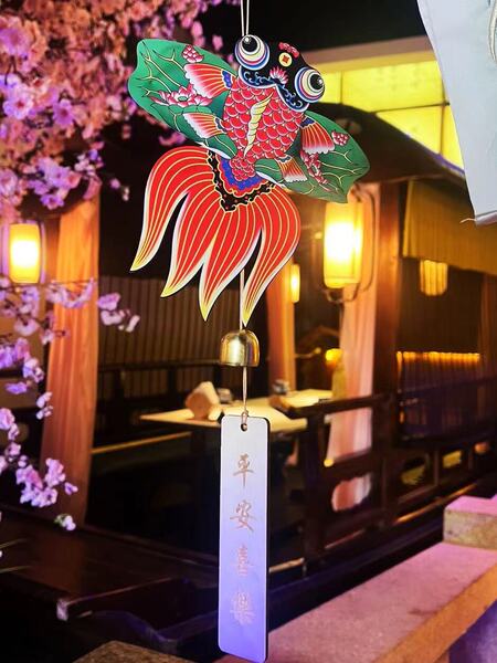 潍坊传统非遗迷你纸鸢风铃风筝挂件节日装饰装扮古风网红拍摄道具