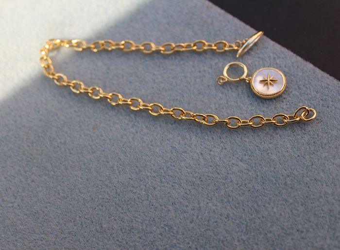 DIY ACCESSORIES NATURAL SHELLS POLISHED STAR PENDANT CHAIN HALF BEADS HALF CHAIN JADE NECKLACE BRACELET ACCESSORIES