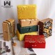 Flat brocade box Wenwan handheld storage box brocade retro pattern national style jewelry packaging box gift box