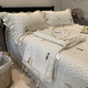 Lace lace cotton bed cover summer cool quilt four-piece set summer day pure cotton air conditioning quilt clamped bed sheet three-piece set