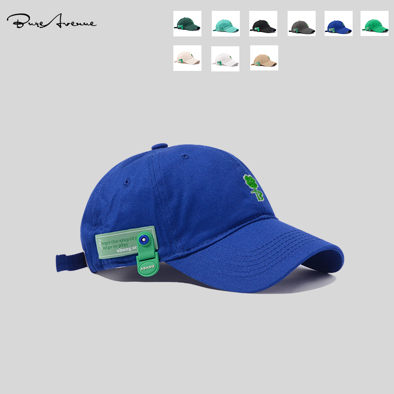 BURE AVENUE DUCK TONGUE HAT DARK GREEN ASHADE WOMENS SUMMER BASEBALL CAP MENS AND WOMENS CLOVER CASUAL HAT TIDE
