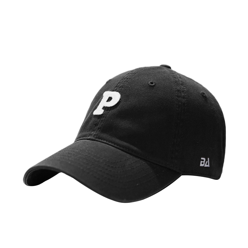 TRENDY BRAND BURE AVENUE DUCK TONGUE HAT P LETTER VERSATILE FACE SHOW SMALL SUNSHADE BASEBALL CAP MENS AND WOMENS CASUAL SUNSCREEN