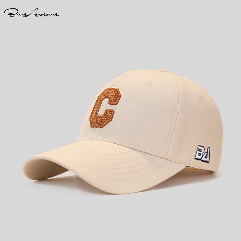 TRENDY BRAND BURE AVENUE HAT C LETTER EMBROIDERY BASEBALL CAP SUMMER MENS AND WOMENS SUNSCREEN CAP JAPANESE SERIES