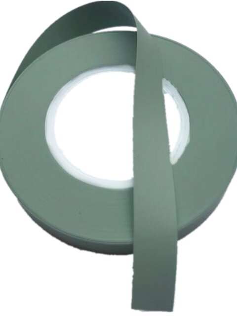 Gray-green hot pressed silicone leather 0.2-0.25-0.3-0.45mm Width 10-15-20-30-50-80mm