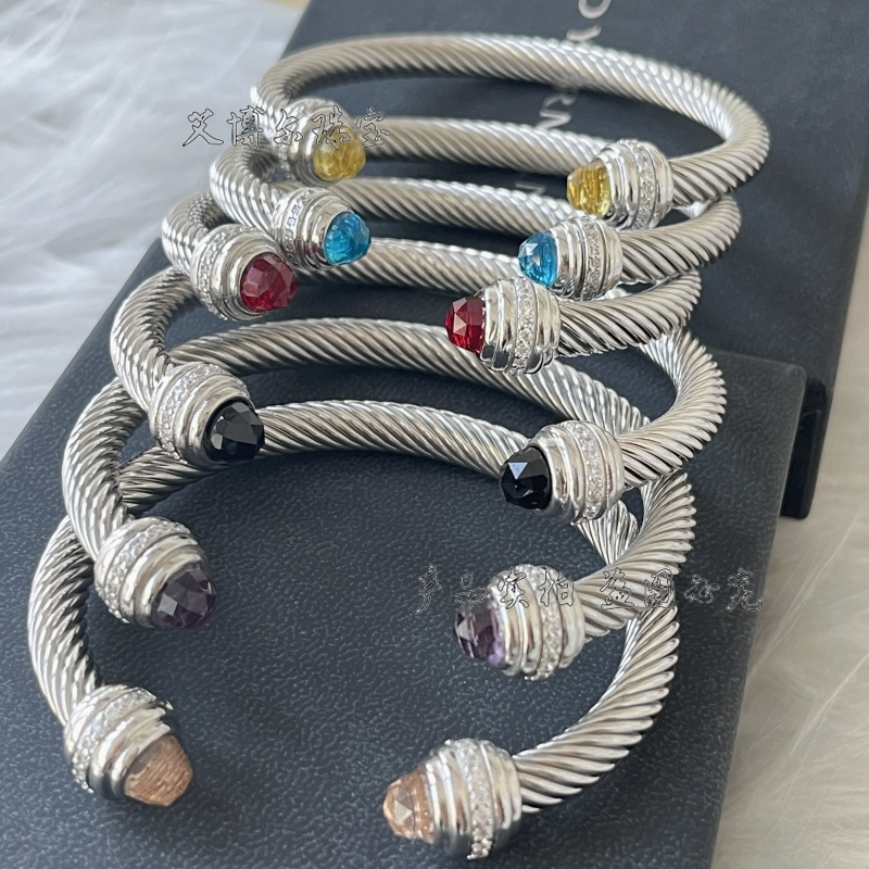 DAVID YURMAN EUROPEAN AND AMERICAN POPULAR BRAIDED 7MM TWISTED THREAD OPEN BRACELET WISH EBAY