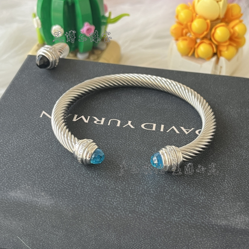 DAVID YURMAN EUROPEAN AND AMERICAN POPULAR BRAIDED 7MM TWISTED THREAD OPEN BRACELET WISH EBAY
