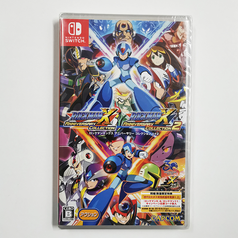 닌텐도 스위치 NS 게임 록맨 레전드 X X2 기념 컬렉션 1+2 중국어 및 영어 스팟