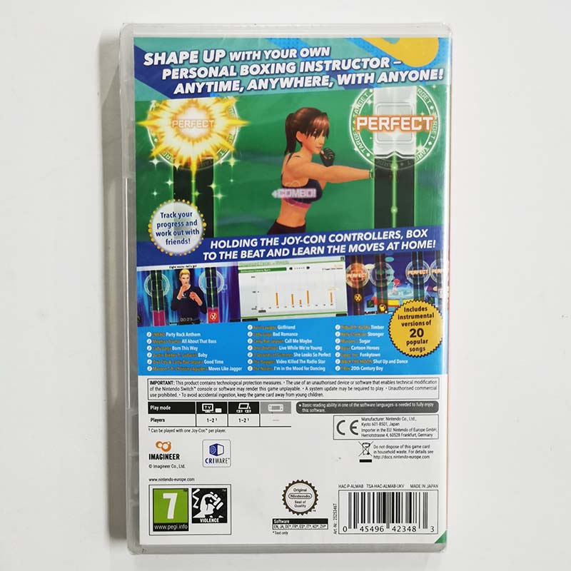 새로운 스위치 NS 게임 카드 에어로빅 복싱 1 피트니스 복싱 맞는 복싱 중국어 스팟