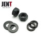 8.8-grade black nut hexagon nut flat gasket pad M3M4M5M6M8M10M12M14M16M18M20