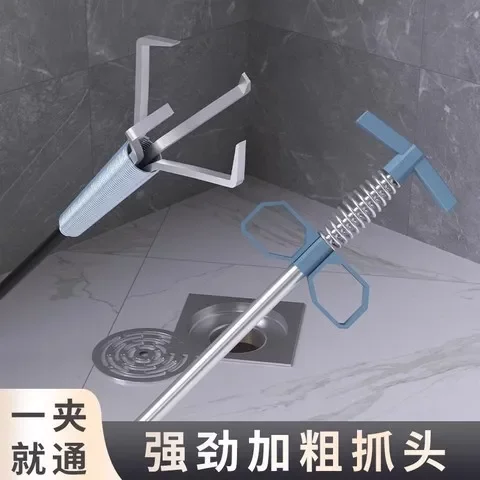 Blocking kitchen pipes and toilet dredger tool manual universal purifier to clear toilet sewer