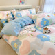 Pure cotton four-piece set spring and autumn thickened bed sheets children's set full cotton quilt cover quilt cover three-piece set double bedding