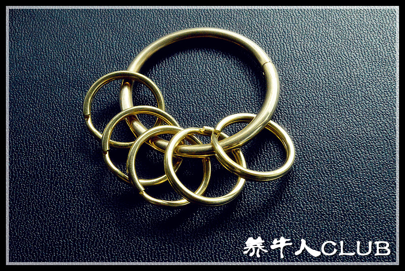 CATTLEMEN PRODUCE EXQUISITE PURE COPPER KEY RING OPENING RING DIY INCISION KEY CHAIN QUALITY AND DURABLE