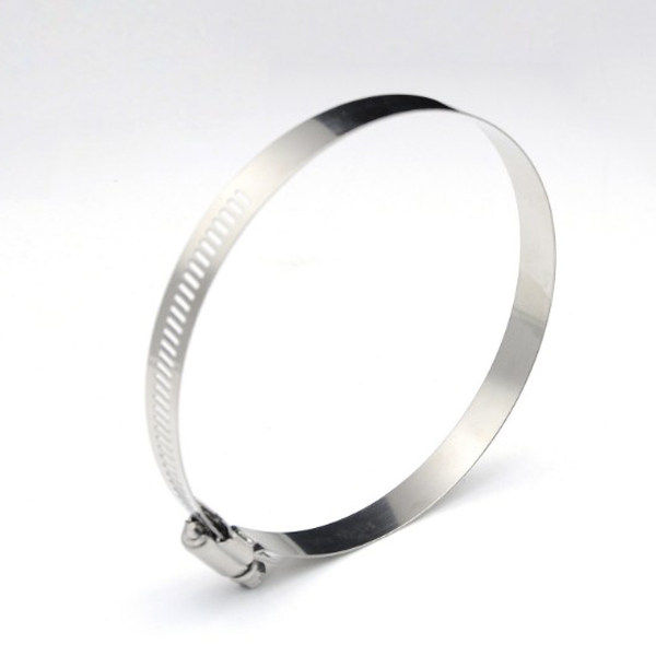 Cracked and unplugged 304 stainless steel wooden barrel foot soaking barrel iron hoop chopping board cutting board pipe clamp can be adjusted in size