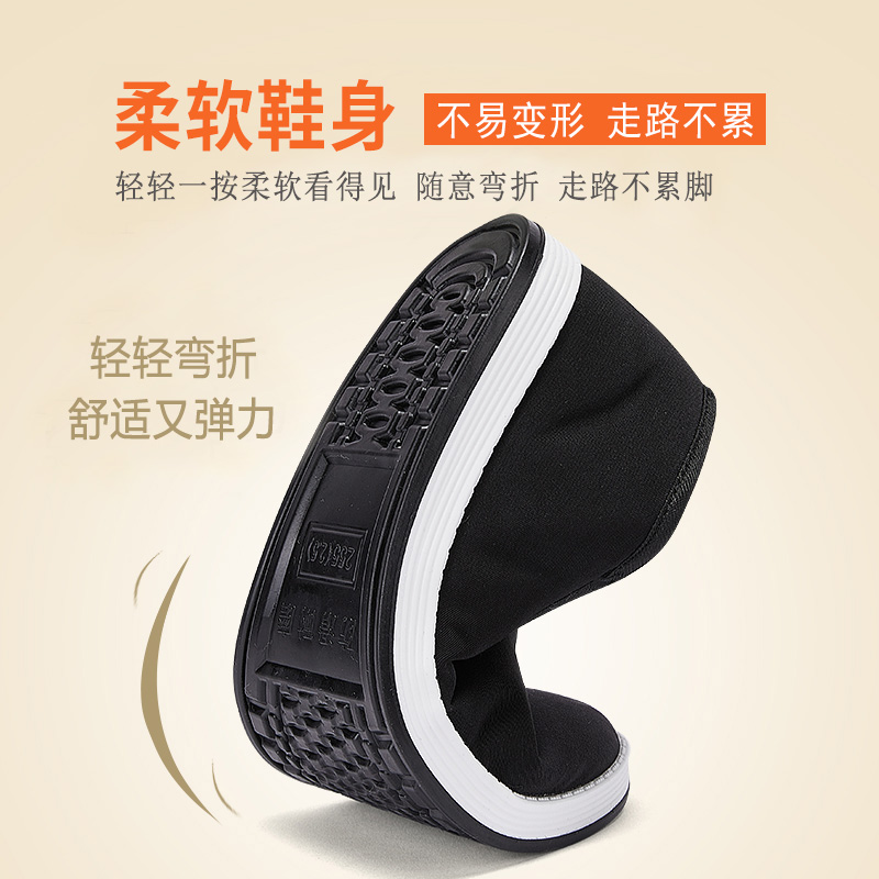 PULL BACK MENS SHOES COTTON SHOES MENS WINTER WARMTH VELVET THICKENING OLD BEIJING HOME COTTON SHOES MIDDLE-AGED AND ELDERLY FATHERS COTTON SHOES