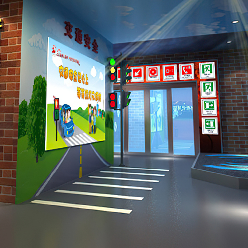 VR SIMULATED TRAFFIC LIGHTS INTERACTIVE SOFTWARE TRAFFIC EXPERIENCE HALL EQUIPMENT POPULAR SCIENCE EDUCATION TRAFFIC LIGHT SYSTEM COMMAND