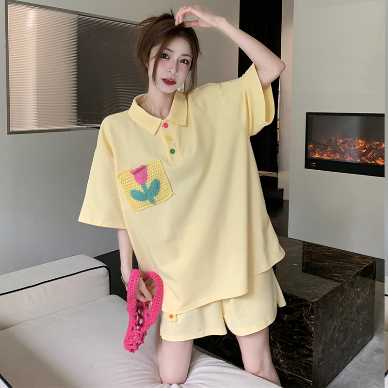 MATERNITY SUITS: WEAR FASHIONABLE THIN LOOSE SHORT-SLEEVED TOPS AND PANTS WHEN GOING OUT IN SUMMER AND CASUAL TWO-PIECE SETS FOR SMALL PEOPLE AND TRENDY MOMS