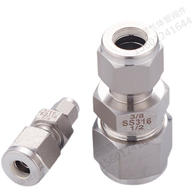 316 stainless steel reducer joint metric imperial diameter transformer 2-way direct pass