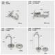Stainless steel hook, chandelier hook, sand bag hook, ceiling fan hook, hook hook, hook, buckle, stainless steel hook, coat hook