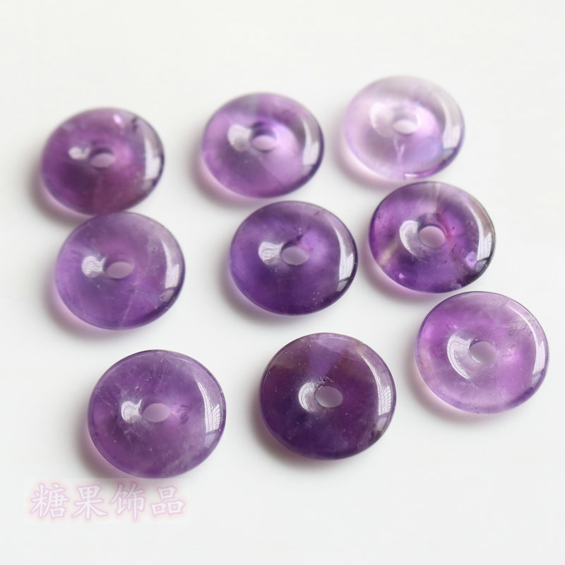 NATURAL URUGUAYAN AMETHYST PING AN CLASP NECKLACE EARRINGS JEWELRY PENDANT PENDANT DIY ANTIQUE STYLE HAIRPIN ACCESSORIES