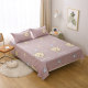 Single-piece skin-friendly soft bed single male student dormitory single double large bed sheet 1.5 meters home-friendly