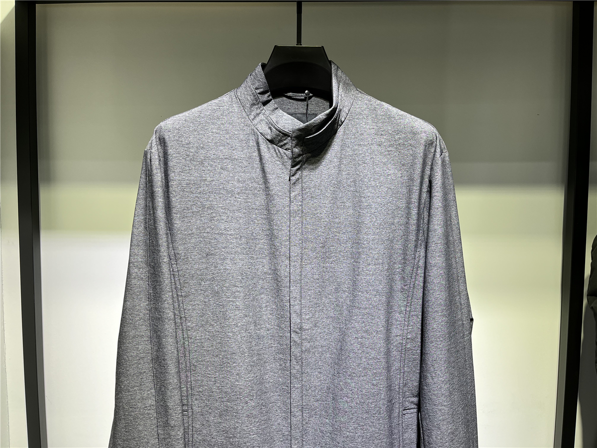 HANDLING FASHION LONG TRENCH COAT SPRING AND AUTUMN VSARNNI WASANI MENS CASUAL JACKET GREY