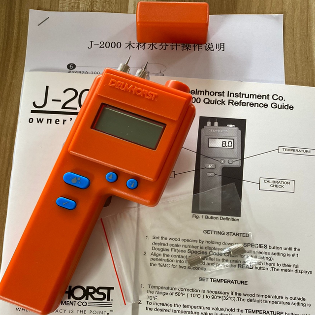 DELMHORST木材水分计J-2000木材水分仪插入式木材湿度测试仪P2000