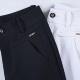 Summer pencil pants ice silk stretch women's pants white cropped pants thin women's casual pants slim mid-waist trousers